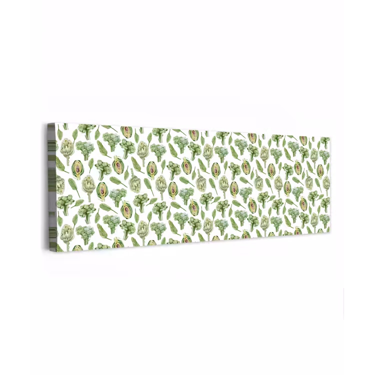 Groene - Groente - Broccoli - Artisjokken canvas 2cm klein 828 -z3d