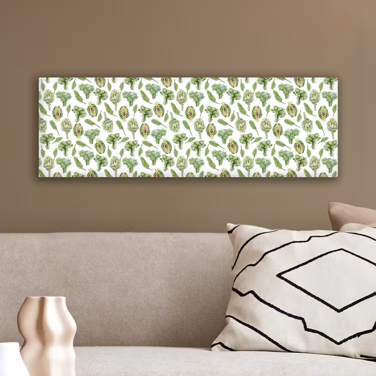 Groene - Groente - Broccoli - Artisjokken canvas 2cm klein 828 -sfeer3