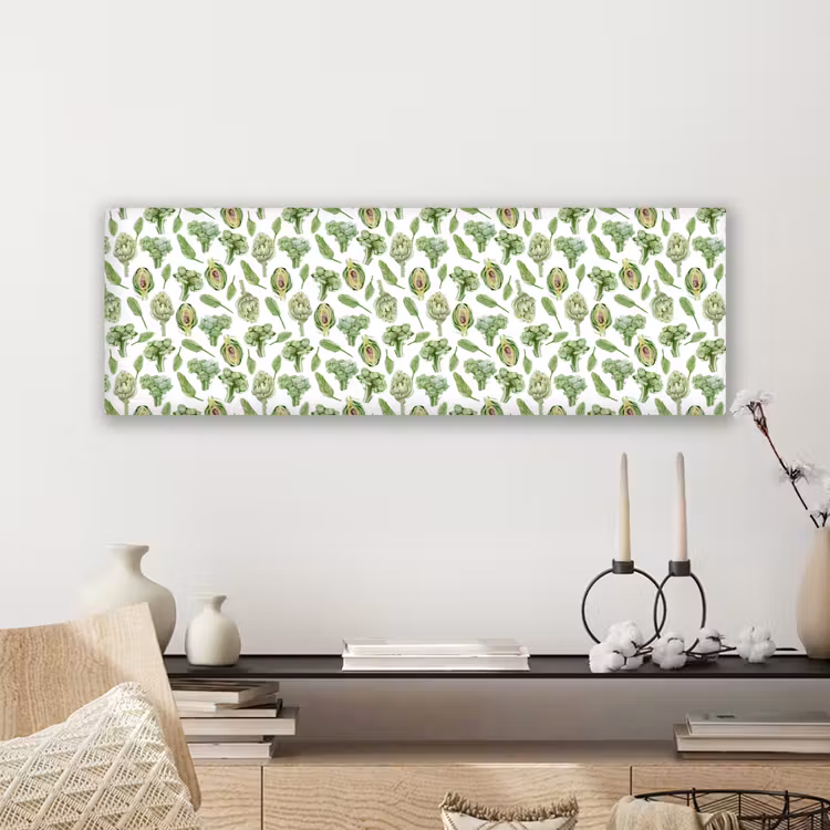 Groene - Groente - Broccoli - Artisjokken canvas 2cm klein 828 -sfeer6