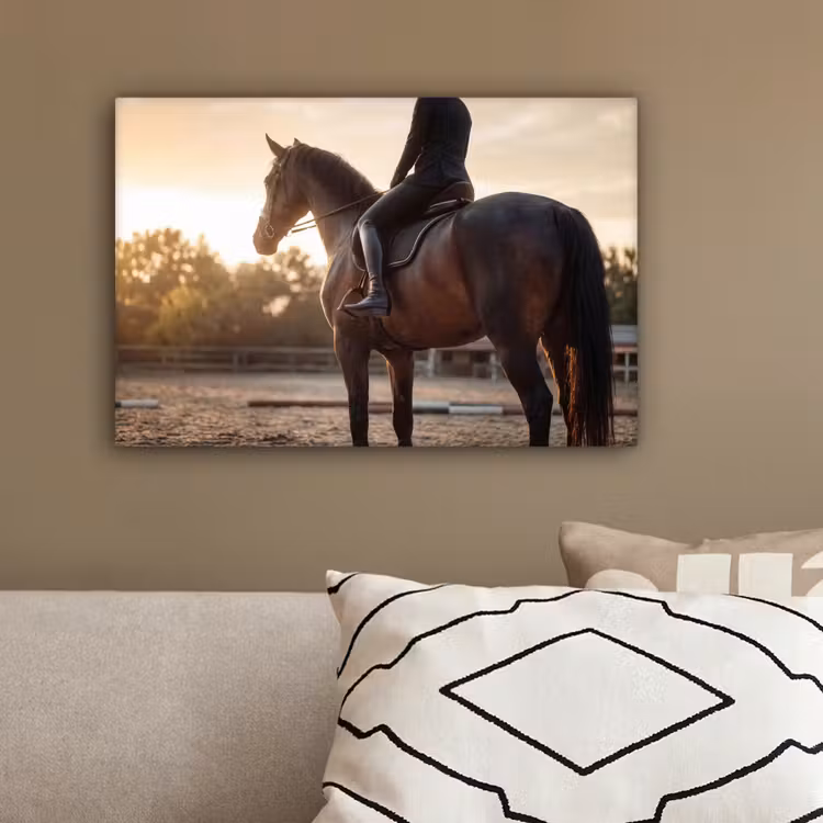 Harmonie - Ruiter - Zon canvas 2cm klein -sfeer3