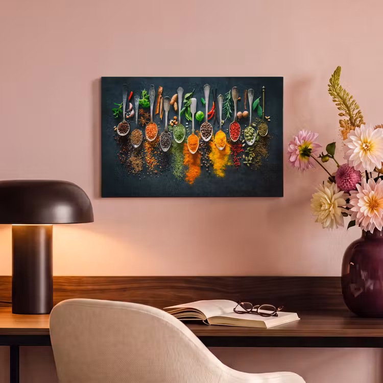 Kruiden - Specerijen - Lepels canvas 2cm klein -sfeer4