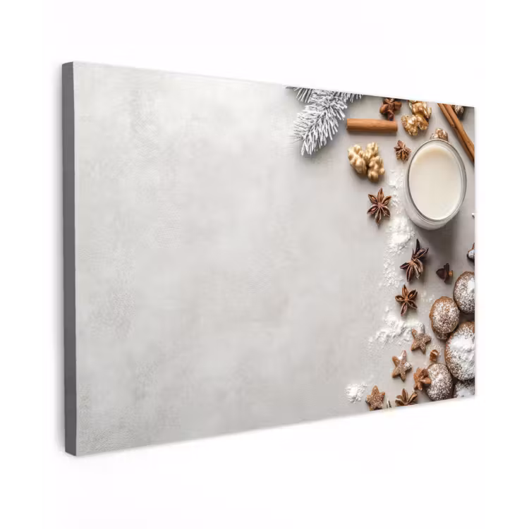 Kruiden - Winter - Melk - Beton canvas 2cm klein -z3d