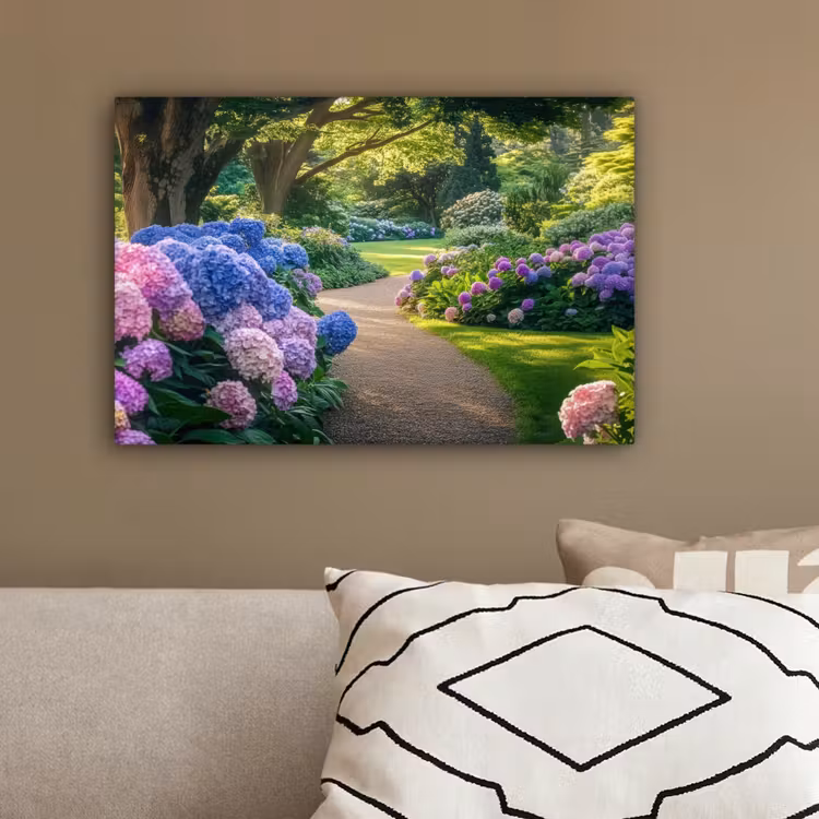 Hortensia- Park - Pad canvas 2cm klein -sfeer3