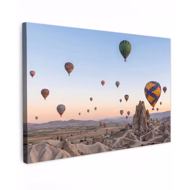 Luchtballonnen - Rotsen - Zonsopgang canvas 2cm klein -z3d