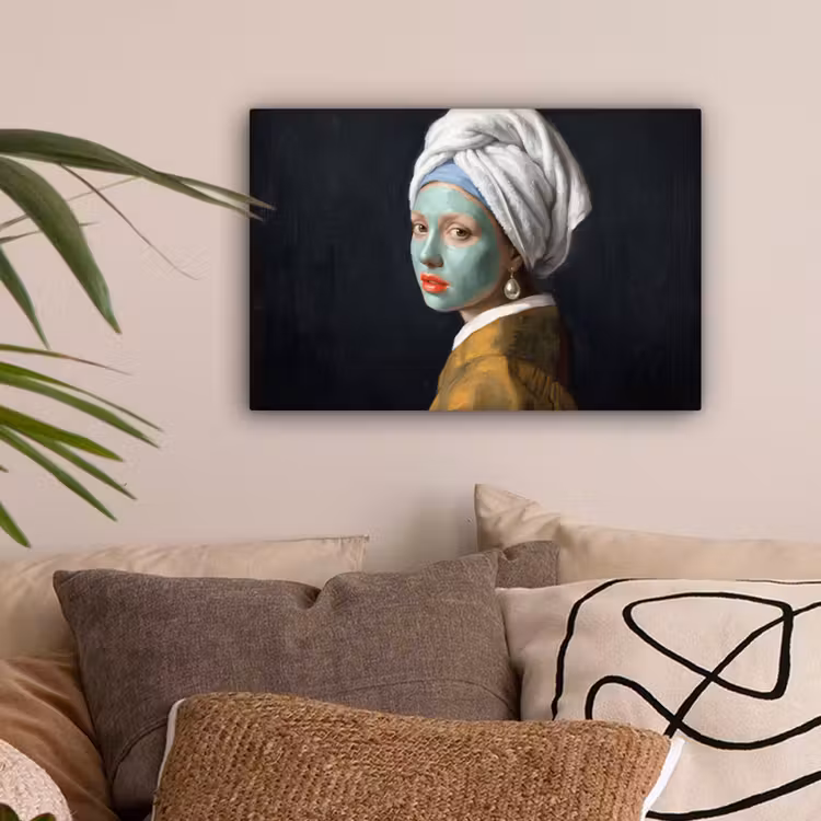 Iconisch - Modern - Kleurrijk canvas 2cm klein -sfeer1