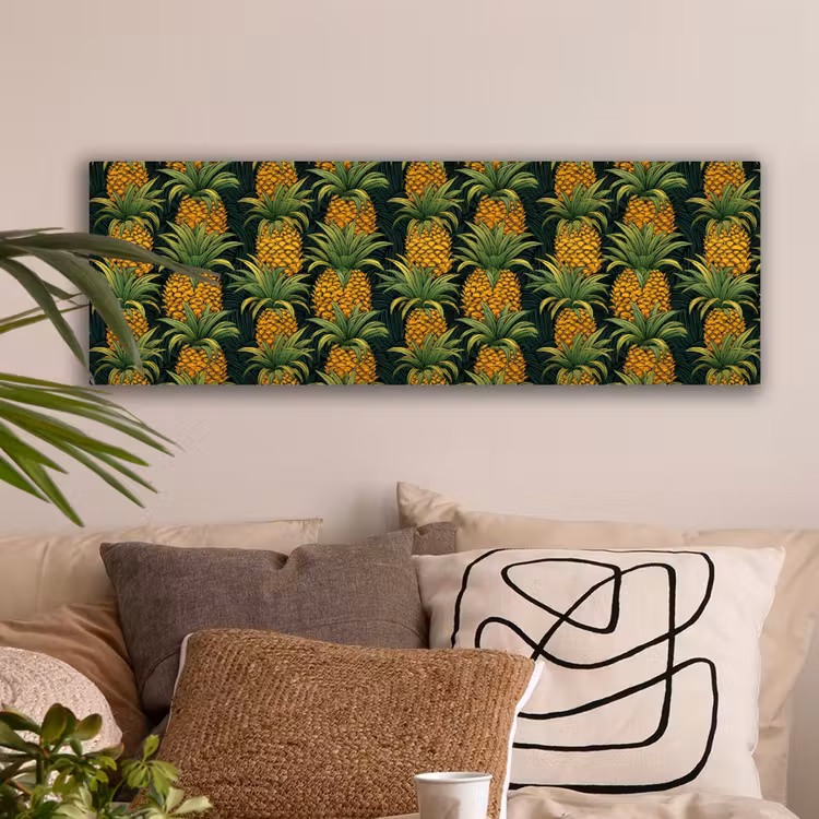 Illustratie - Patroon - Ananas canvas 2cm klein 828 -sfeer1