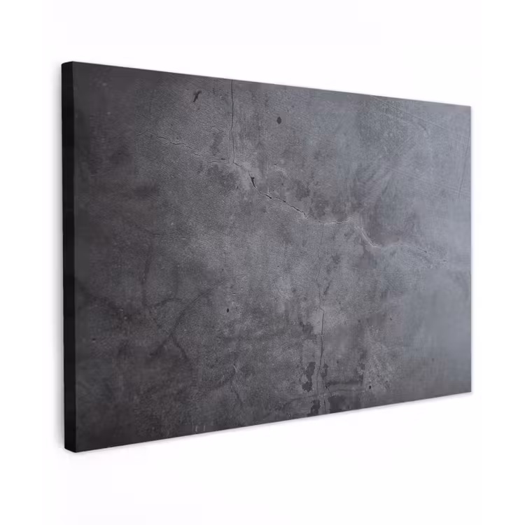 Industrieel - Beton - Grijs - Leisteen - Retro canvas 2cm klein -z3d