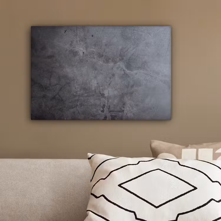 Industrieel - Beton - Grijs - Leisteen - Retro canvas 2cm klein -sfeer3