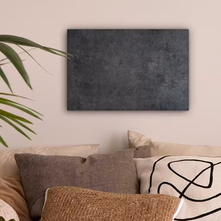 Industrieel - Leisteen - Grijs - Structuur - Beton canvas 2cm klein -sfeer1