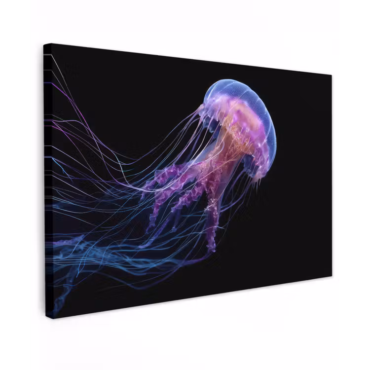 Kwal - Doorzichtig - Roze - Tentakels canvas 2cm klein -z3d