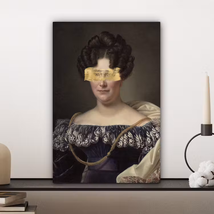 Johanna Henriette Engelen - Dubois Drahonet - Goud canvas 2cm klein -sfeer6