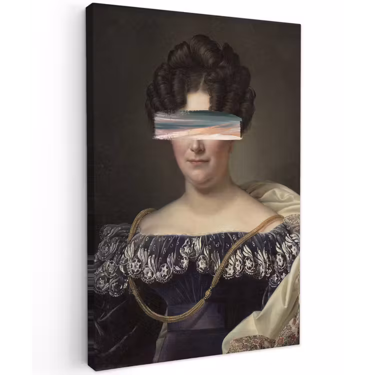 Johanna Henriette Engelen - Dubois Drahonet - Pastel canvas 2cm klein -z3d