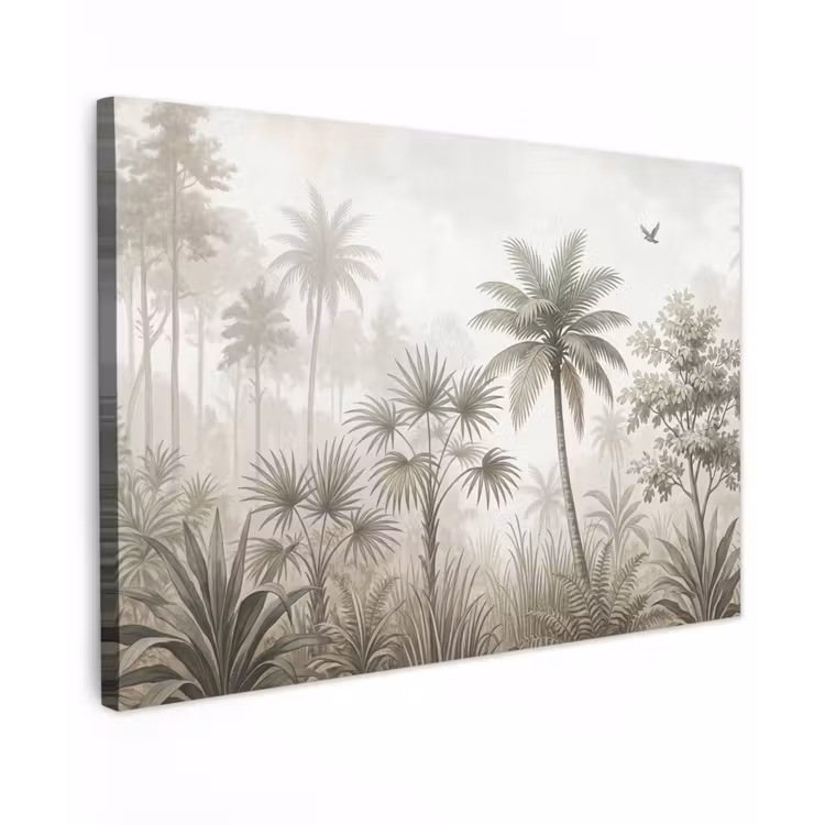 Jungle - Palmbomen - Natuur canvas 2cm klein -z3d