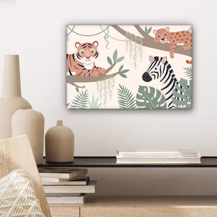 Jungle - Rustiek - Pastel canvas 2cm klein -sfeer6