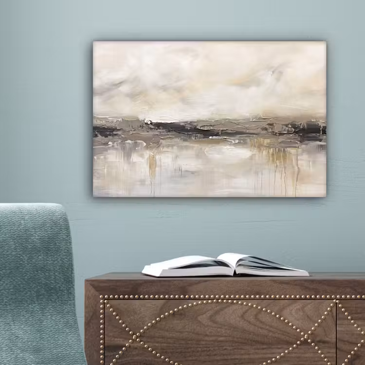 Landschap - Horizon - Natuur - Abstract - Neutraal canvas 2cm klein -sfeer4
