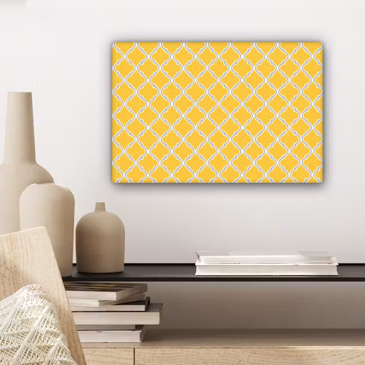 Lantaarn - Arabesk - Elegant - Geel canvas 2cm klein 34 -sfeer6