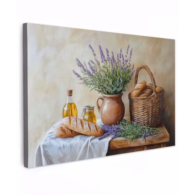 Lavendel - Brood - Stilleven canvas 2cm klein -z3d