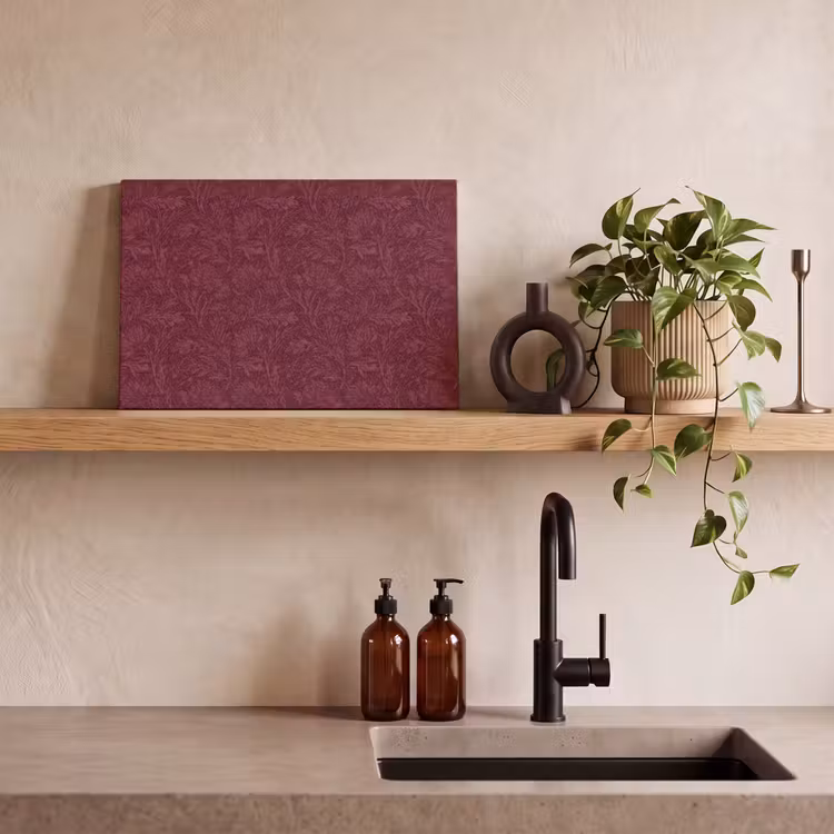 Bladeren - Patroon - Paars canvas 2cm klein 34 -sfeer3