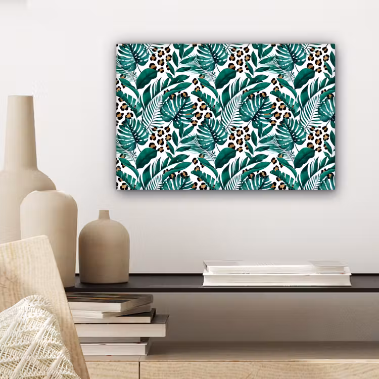 Bladeren - Tropisch - Jungle canvas 2cm klein -sfeer6