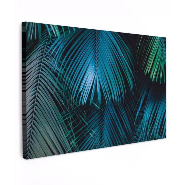 Bladeren - Tropisch - Jungle - Natuur canvas 2cm klein -z3d