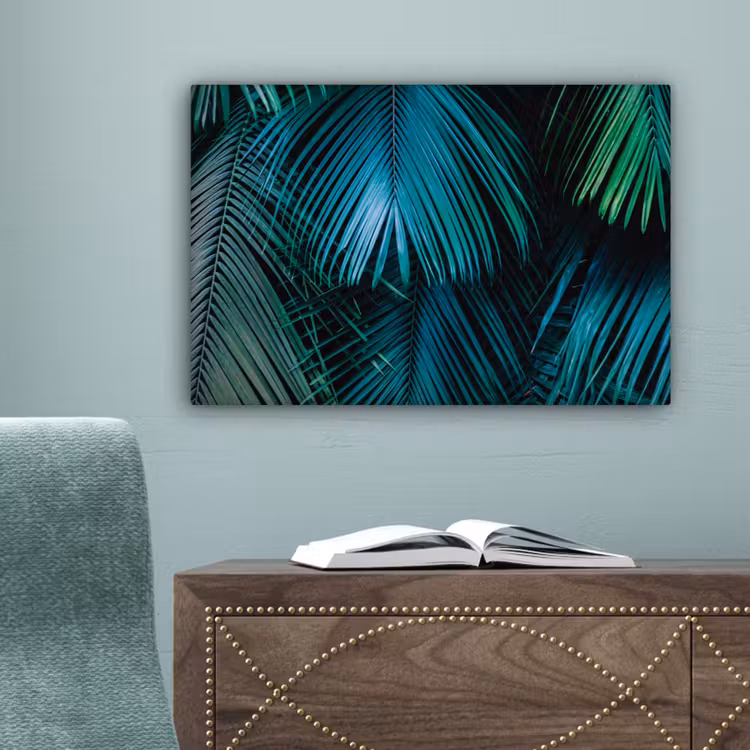 Bladeren - Tropisch - Jungle - Natuur canvas 2cm klein -sfeer4