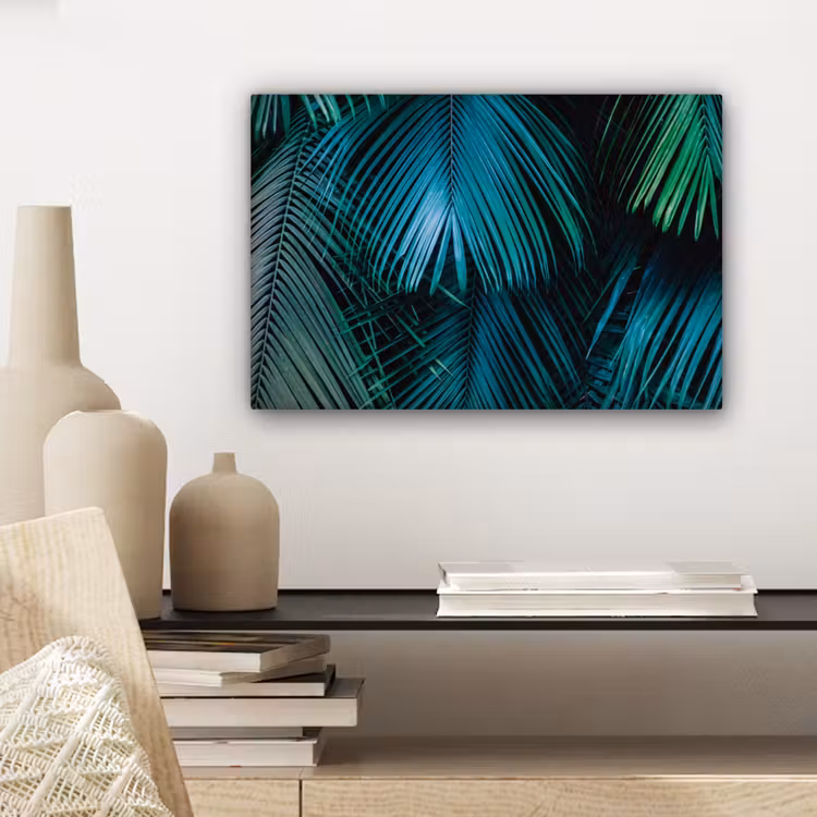 Bladeren - Tropisch - Jungle - Natuur canvas 2cm klein -sfeer6