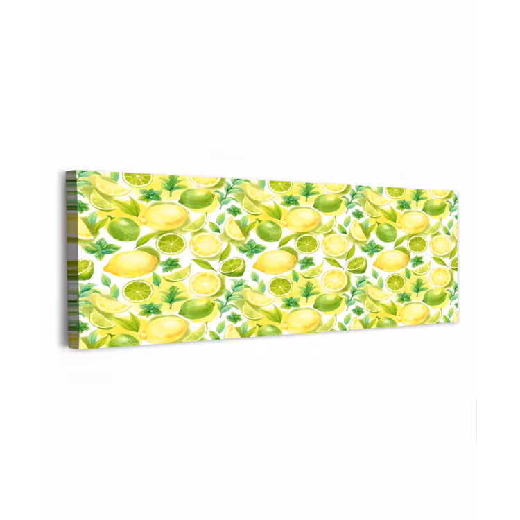 Citroen - Geel - Limoen - Groen canvas 2cm klein 828 -z3d