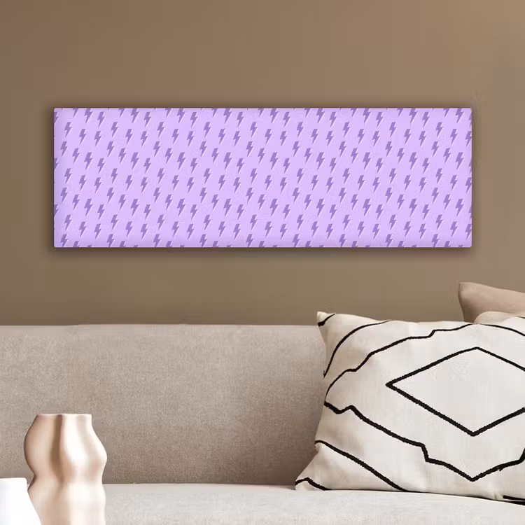 Bliksem - Paars - Lila canvas 2cm klein 828 -sfeer3