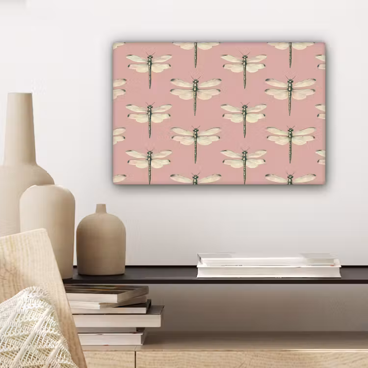 Lillibellen - Patroon - Roze canvas 2cm klein 34 -sfeer6