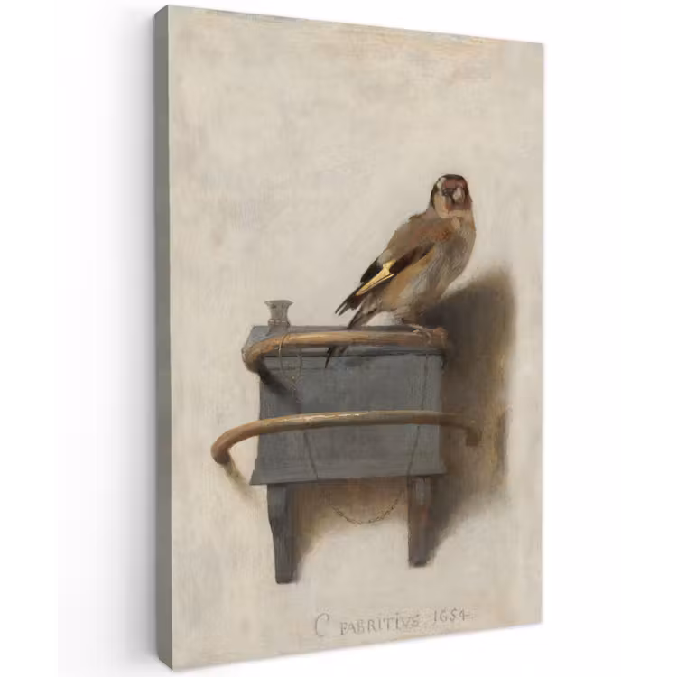 Puttertje - Oude Meester - Carel Fabritius canvas 2cm klein -z3d