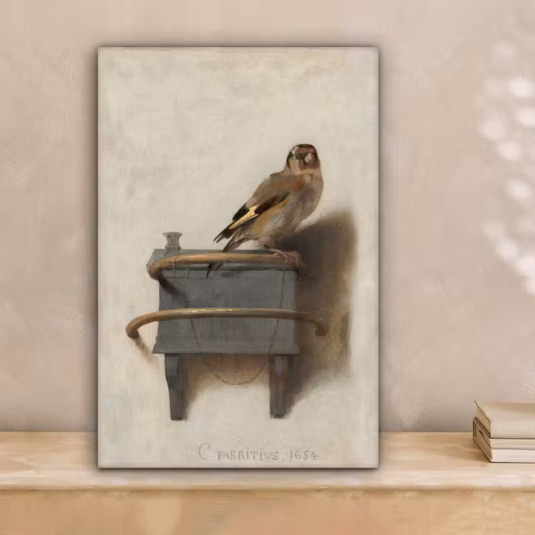 Puttertje - Oude Meester - Carel Fabritius canvas 2cm klein -sfeer1