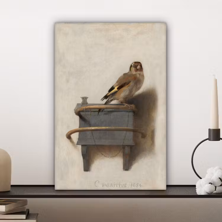 Puttertje - Oude Meester - Carel Fabritius canvas 2cm klein -sfeer6