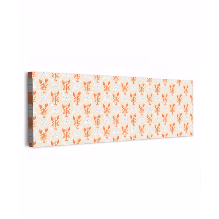 Zee - Kreeft - Blauw - Geel - Oranje canvas 2cm klein 828 -z3d