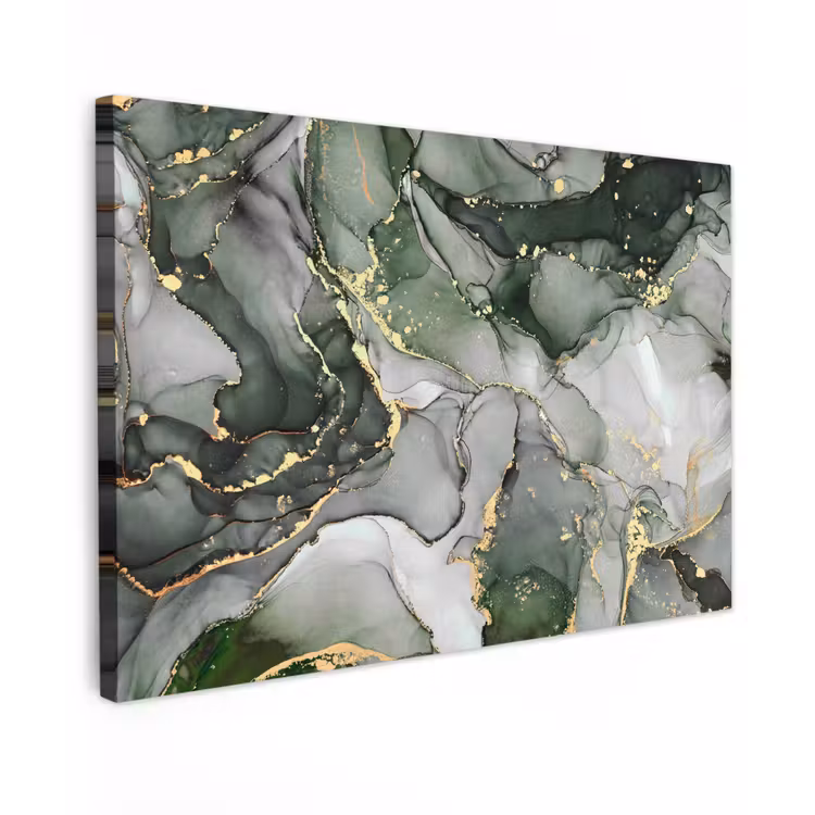 Luxe - Marmer - Groen canvas 2cm klein -z3d