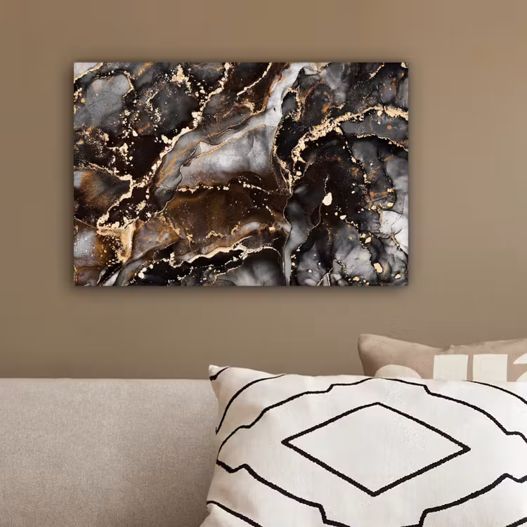 Marmer - Goud - Glitter - Luxe canvas 2cm klein -sfeer3