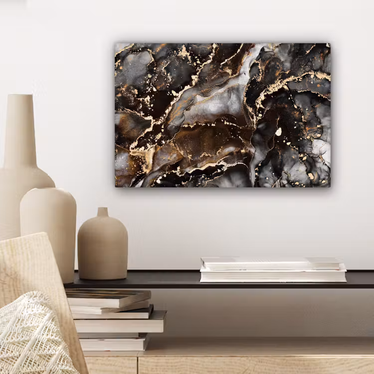 Marmer - Goud - Glitter - Luxe canvas 2cm klein -sfeer6