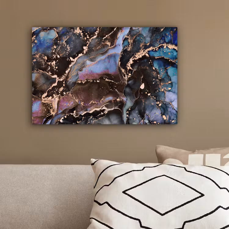 Marmer - Goud - Rosé canvas 2cm klein -sfeer3