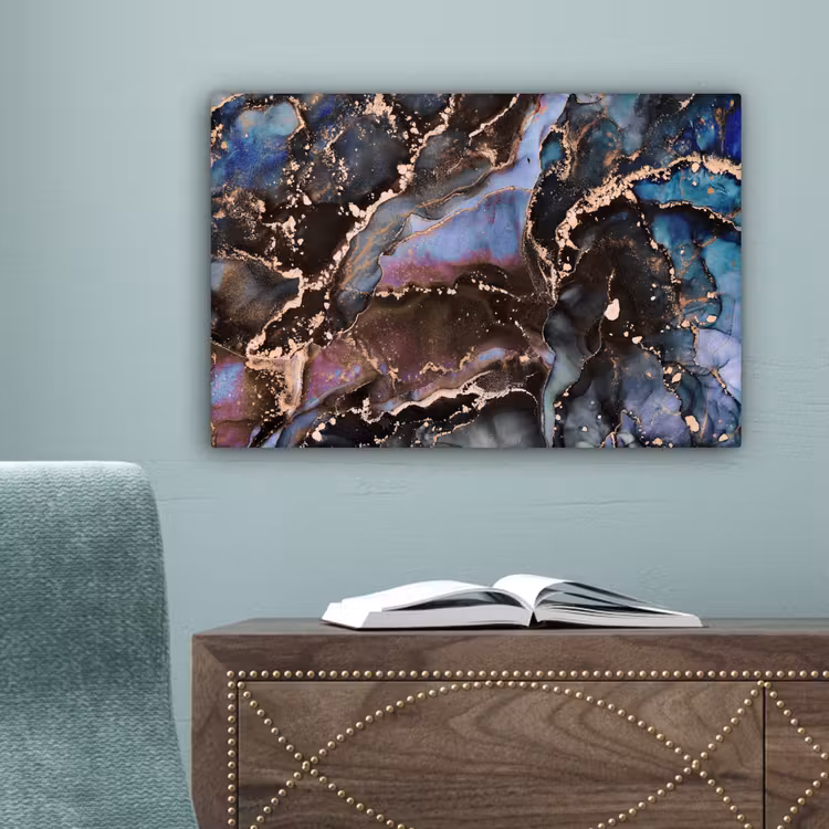 Marmer - Goud - Rosé canvas 2cm klein -sfeer4