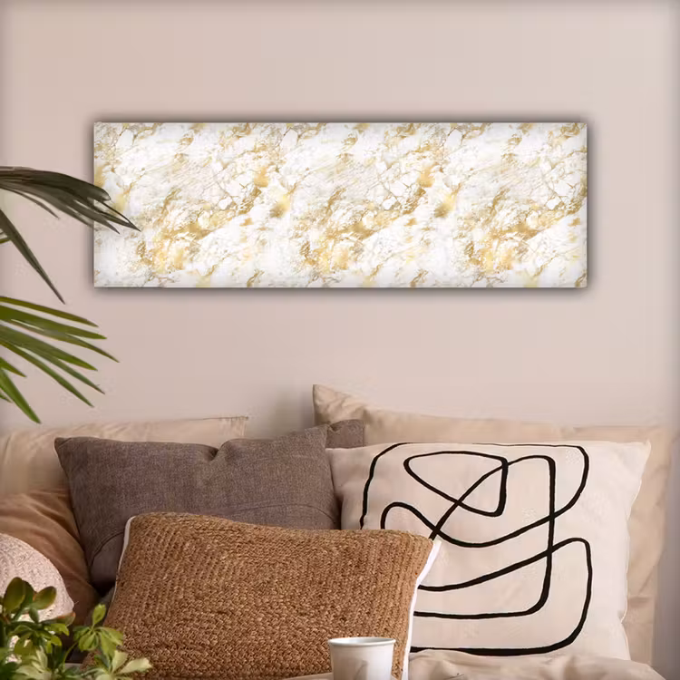 Marmer - Goud - Structuur canvas 2cm klein 828 -sfeer1