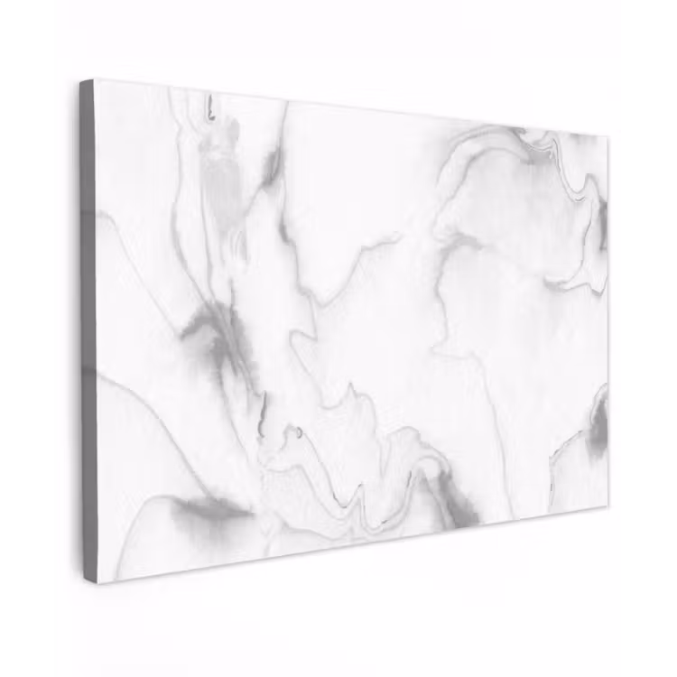 Marmer - Grijs - Wit - Abstract - Marmerlook canvas 2cm klein -z3d