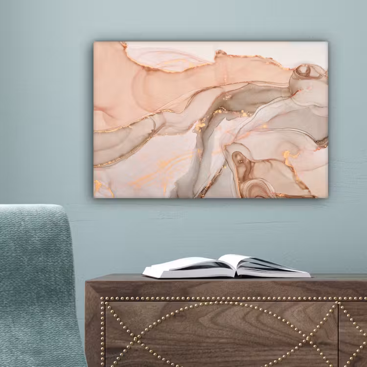 Marmer - Roze - Rosé canvas 2cm klein -sfeer4