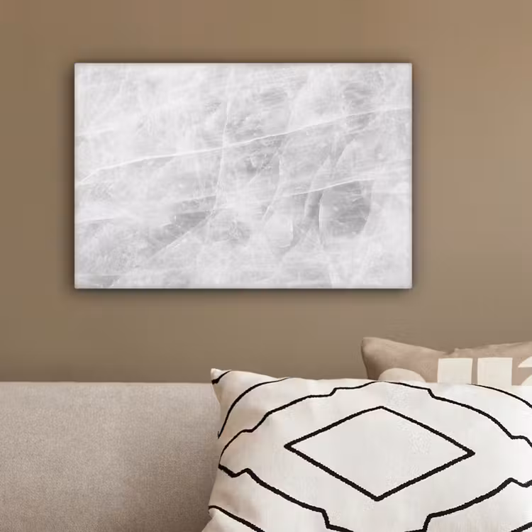 Marmer - Steen - Wit - Luxe - Marmerlook canvas 2cm klein -sfeer3