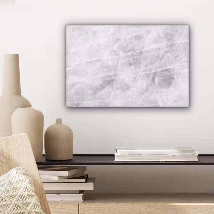 Marmer - Steen - Wit - Luxe - Marmerlook canvas 2cm klein -sfeer6
