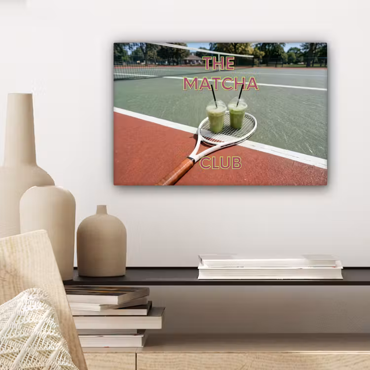 Matcha Club - Tennis - Matcha canvas 2cm klein -sfeer6