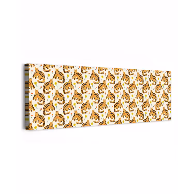 Vrolijk - Tijgerkatten - Bloemen canvas 2cm klein 828 -z3d