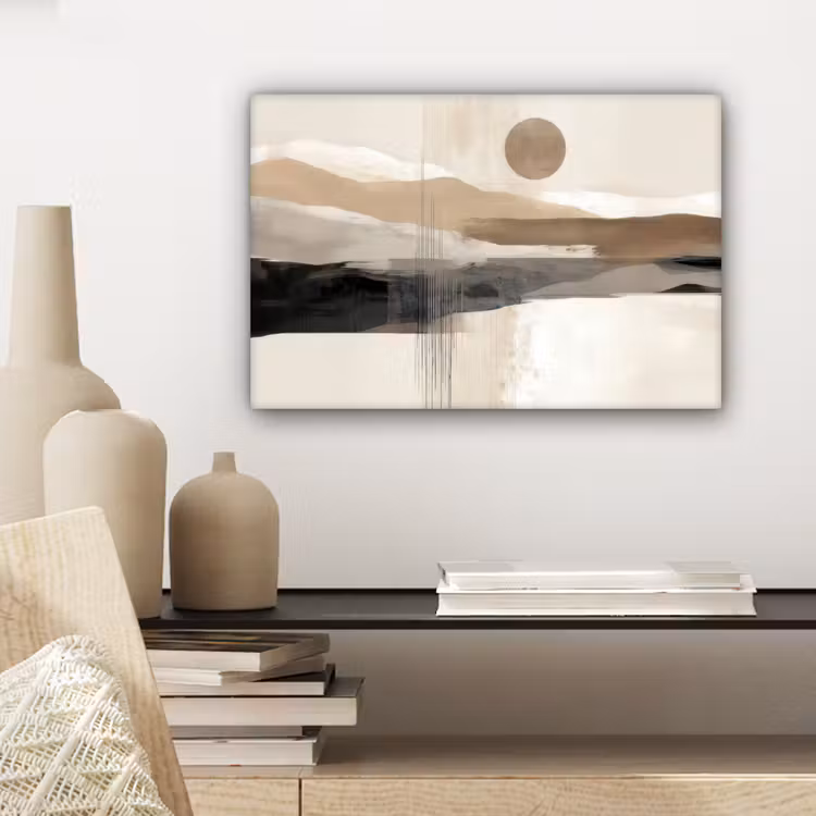 Minimalistisch - Landschap - Dimensie canvas 2cm klein -sfeer6