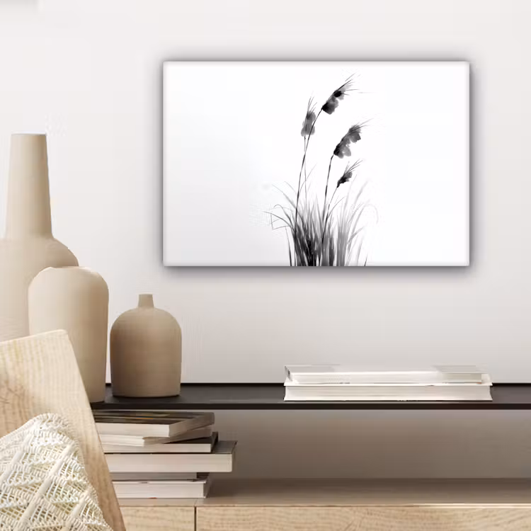 Minimalistisch - Stelen - Wit canvas 2cm klein -sfeer6