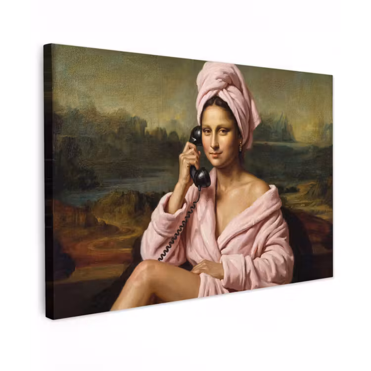 Mona - Klassiek - Roze canvas 2cm klein -z3d