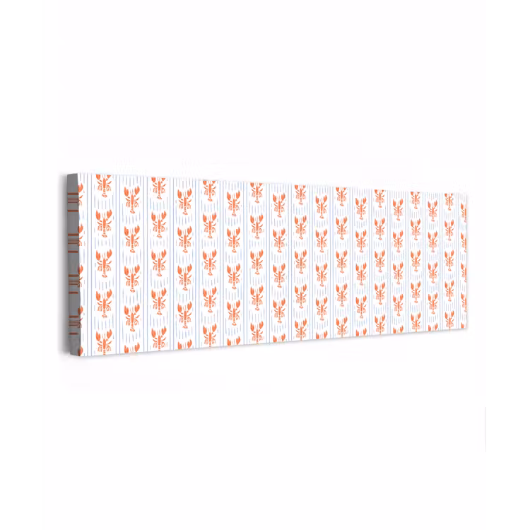 Zee - Kreeft - Oranje - Blauw canvas 2cm klein 828 -z3d