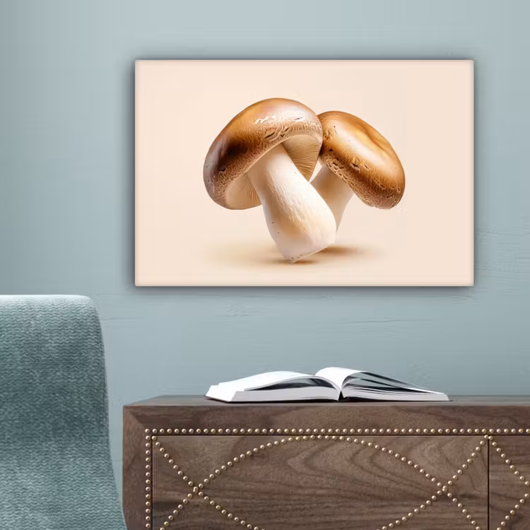 Champignons - Zacht - Beige canvas 2cm klein -sfeer4